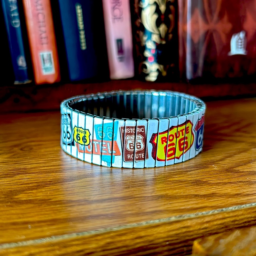 Cool Route 66 Stretch Bracelet